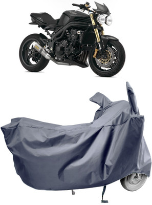 Amexride Two Wheeler Cover for Triumph(Speed Triple ABS, Grey)