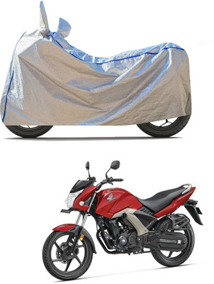 CODOKI Waterproof Two Wheeler Cover for Honda(CB Unicorn 160, Silver)