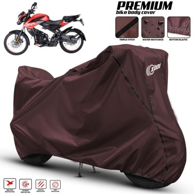 xodi Waterproof Two Wheeler Cover for Bajaj(Pulsar 200NS FI, Maroon, Black)