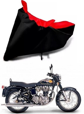 DSAMI Two Wheeler Cover for Royal Enfield(Bullet 350 Twinspark, Red, Black)