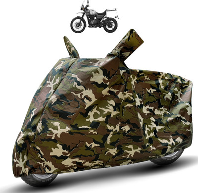 MOCKHE Waterproof Two Wheeler Cover for Royal Enfield(Himalayan, Brown)