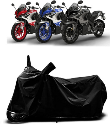 MMSSTAR Waterproof Two Wheeler Cover for Bajaj(Pulsar RS200 BS6, Black)