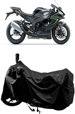 MMSSTAR Waterproof Two Wheeler Cover for Kawasaki(Ninja ZX 10R BS6, Black)