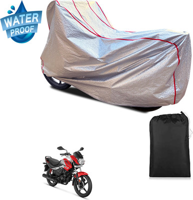 PAGORA Waterproof Two Wheeler Cover for Hero(Passion Pro i3S, Silver)