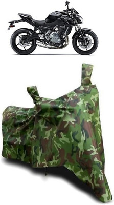 ATBROTHERS Waterproof Two Wheeler Cover for Kawasaki(Z650 BS6, Multicolor, Green)