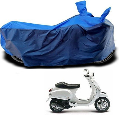 DeepShakshi AUTOMOTIVE Waterproof Two Wheeler Cover for Piaggio(Vespa, Blue)