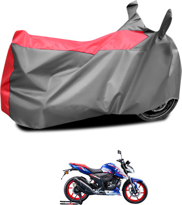 CODOKI Waterproof Two Wheeler Cover for TVS(Apache RTR 165 RP, Grey, Red)