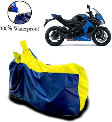 APNEK Waterproof Two Wheeler Cover for Suzuki(GSX S1000F, Yellow, Blue)