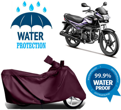 Mdstar Waterproof Two Wheeler Cover for Hero(MotoCorp Super Splendor, Maroon)