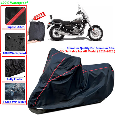 SThanaveX Waterproof Two Wheeler Cover for Bajaj(Avenger 220 Cruise, Black)