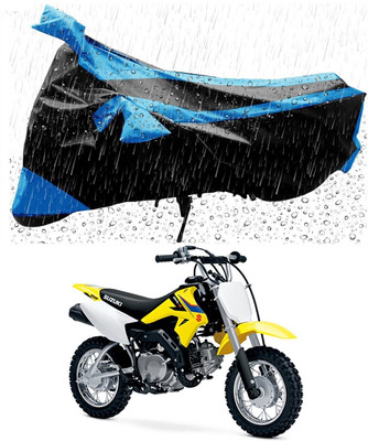 Mdstar Waterproof Two Wheeler Cover for Suzuki(DR-Z50, Blue, Black)