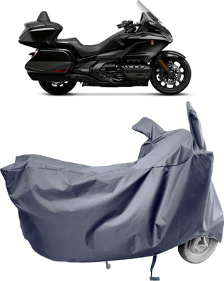 Amexride Two Wheeler Cover for Honda(Gold Wing, Grey)