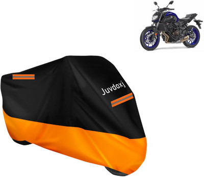 Juvdoxj Waterproof Two Wheeler Cover for Yamaha(MT 07, Orange)