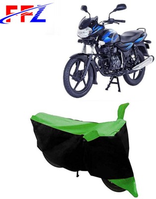 FFZ Two Wheeler Cover for Bajaj(Discover 110, Black, Green)