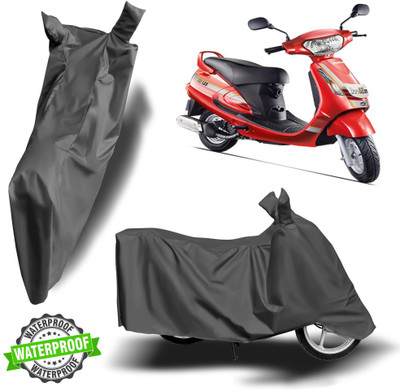 ROYAL AUTO MART Waterproof Two Wheeler Cover for Mahindra(Duro DZ, Grey)