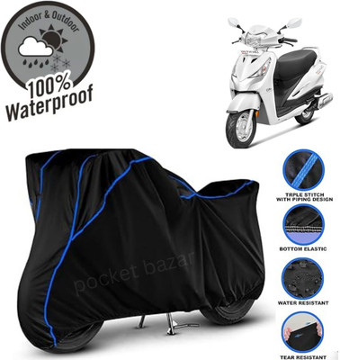 pocket bazar Waterproof Two Wheeler Cover for Hero(Destini 125, Black)