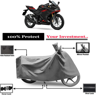 Amexride Two Wheeler Cover for Honda(CBR 150R, Grey)