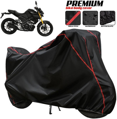 AutoGalaxy Waterproof Two Wheeler Cover for Yamaha(MT 15 New BS6, Black, Red, Multicolor)