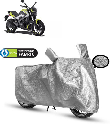 PAGORA Waterproof Two Wheeler Cover for Bajaj(Dominar, Silver)
