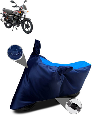 AutoGalaxy Waterproof Two Wheeler Cover for Bajaj(Platina 125, Blue)