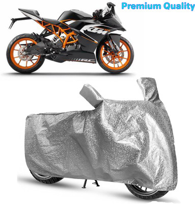 LifoDora Waterproof Two Wheeler Cover for KTM(RC 125, Silver)