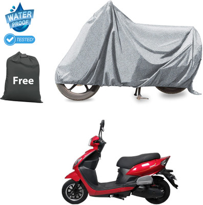 GOSHIV-car and bike accessories Waterproof Two Wheeler Cover for PURE EV(Silver)