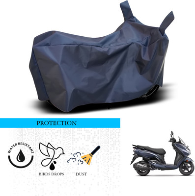 ANTHUB Waterproof Two Wheeler Cover for Suzuki(Burgman Electric, Blue)