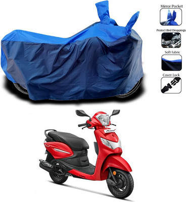 SK AUTO Waterproof Two Wheeler Cover for Hero(Pleasure+ 110, Blue)