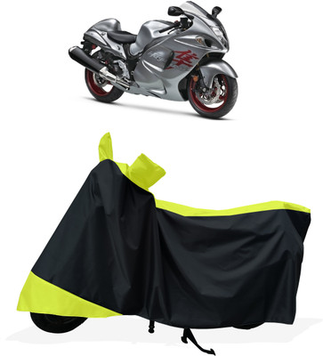 Tricway Two Wheeler Cover for Suzuki(GSX R1300 Hayabusa, Yellow)