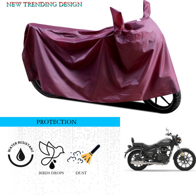 ANTHUB Waterproof Two Wheeler Cover for Royal Enfield(Meteor 350, Maroon)