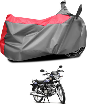 CODOKI Waterproof Two Wheeler Cover for Hero(Splendor PRO, Grey, Red)
