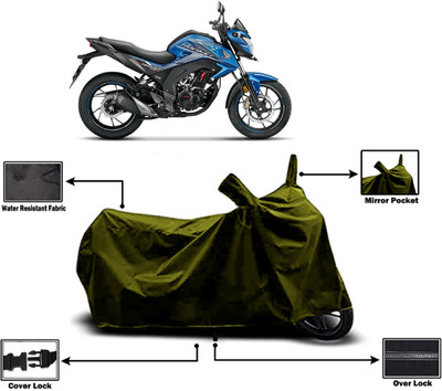 Amexride Two Wheeler Cover for Honda(CB Hornet 160R, Green)