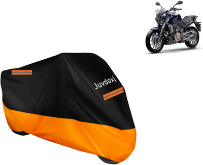 Juvdoxj Waterproof Two Wheeler Cover for Bajaj(Dominar, Orange, Black)
