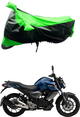 Mdstar Waterproof Two Wheeler Cover for Yamaha(FZ S FI New, Green, Black)