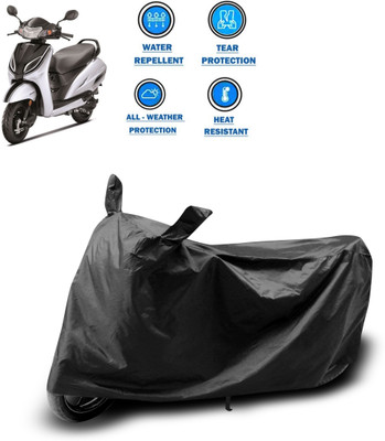 GOSHIV-car and bike accessories Two Wheeler Cover for Honda(Activa 5G, Black)