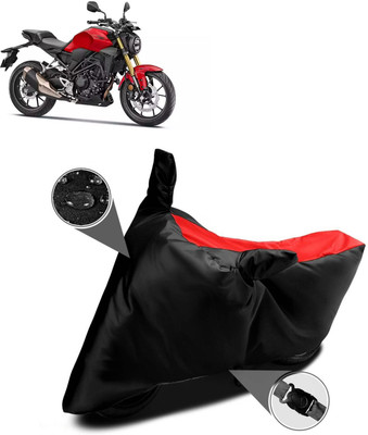 AutoGalaxy Waterproof Two Wheeler Cover for Honda(CB300R, Red)