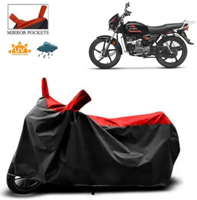 MMSSTAR Waterproof Two Wheeler Cover for Hero(Splendor Plus, Red)