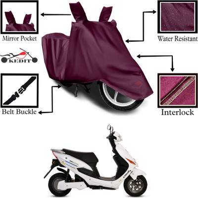 KEDIT Two Wheeler Cover for Universal For Bike(Electric Cruz, Maroon)