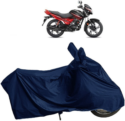 DIGGU Two Wheeler Cover for Hero(Glamour FI, Blue)