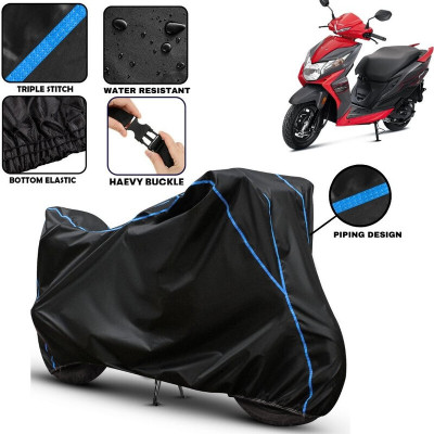 AutoGalaxy Two Wheeler Cover for Honda(Dio, Black)