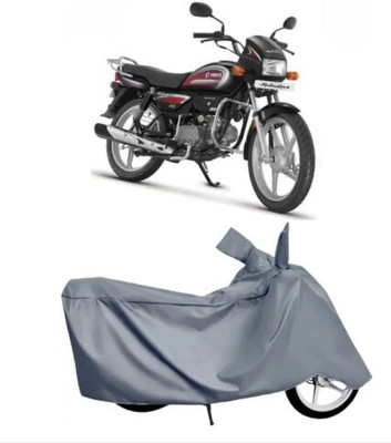 Tritika Waterproof Two Wheeler Cover for Hero(Splendor Plus, Grey)