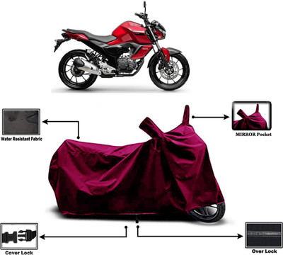 Amexride Two Wheeler Cover for Yamaha(FZ FI, Maroon)