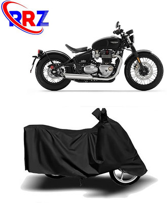 RRZ Waterproof Two Wheeler Cover for Triumph(Bonneville Bobber, Black)