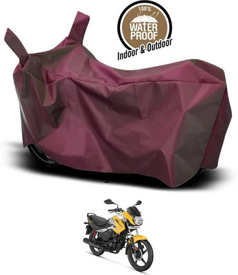 SEBONGO Waterproof Two Wheeler Cover for Hero(Passion Pro, Maroon)