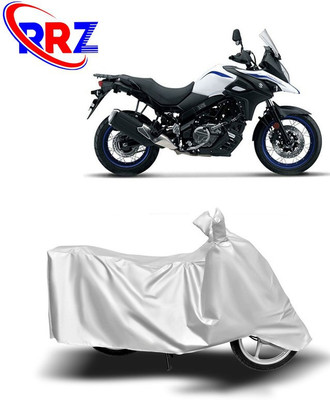 RRZ Waterproof Two Wheeler Cover for Suzuki(V-Strom 650 XT, White)