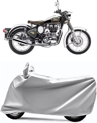XOCAVO Two Wheeler Cover for Royal Enfield(Classic Chrome, Silver)