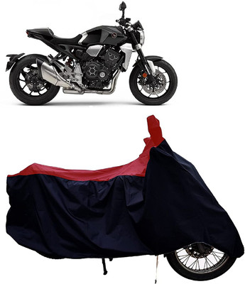 KEDIT Two Wheeler Cover for Honda(CB1000R Plus, Red, Black)