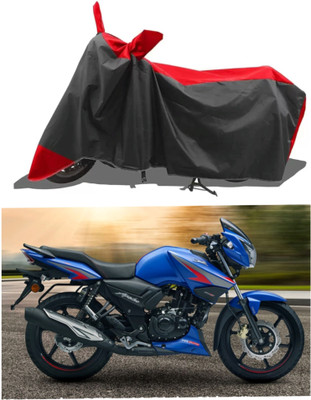 MMSSTAR Waterproof Two Wheeler Cover for TVS(Apache RTR 160 4V, Red, Black)