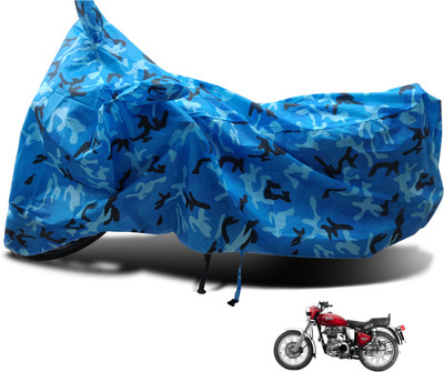 Euro Care Waterproof Two Wheeler Cover for Royal Enfield(Bullet 350 Twinspark, Blue)