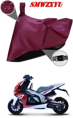 smwzxyu Waterproof Two Wheeler Cover for TVS(Creon BS6, Maroon)